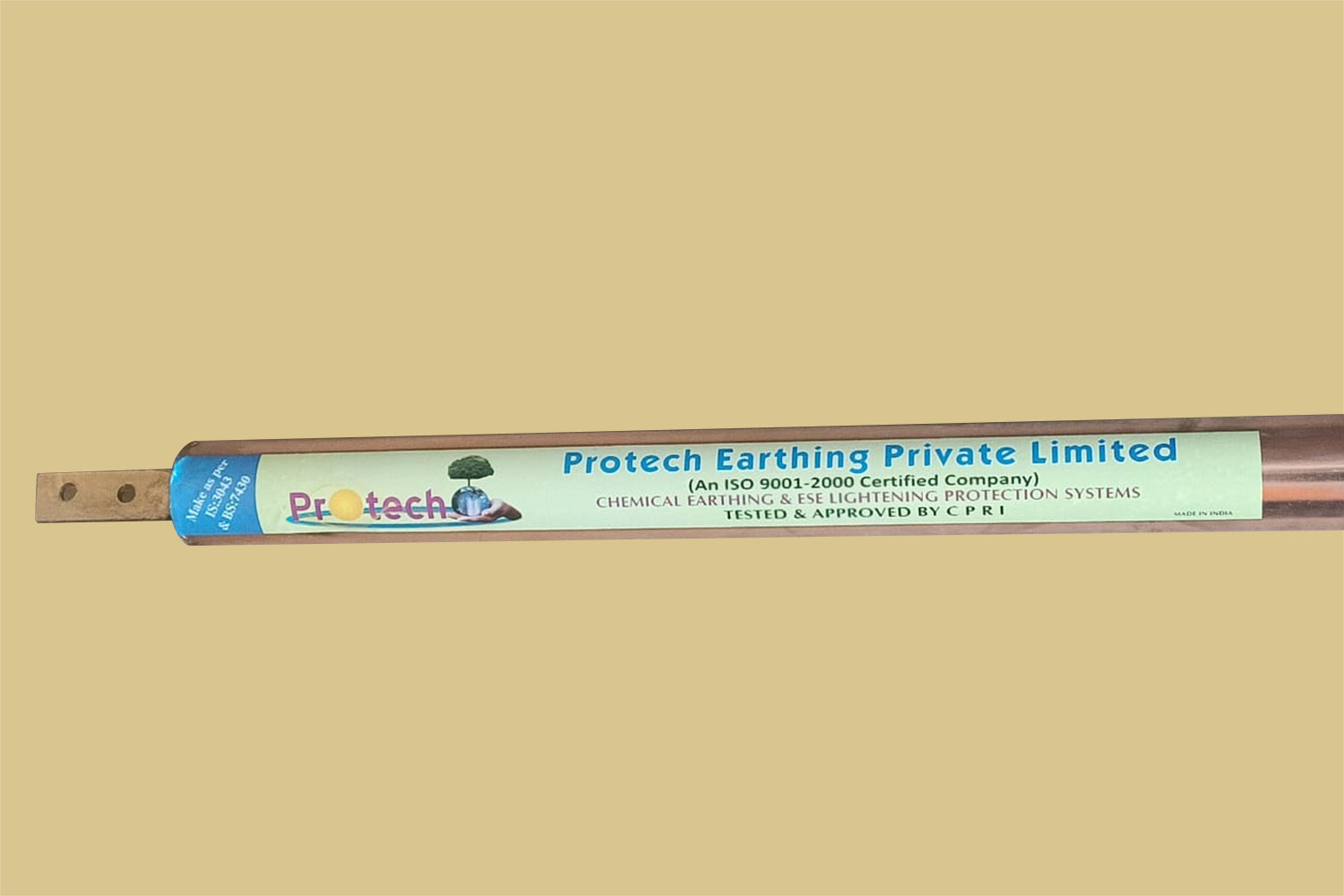 Copper Chemical Earthing Electrode 